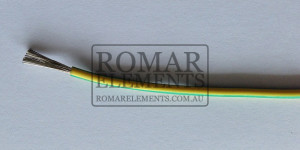 2.5mm Silicon Lead - GREEN/YELLOW