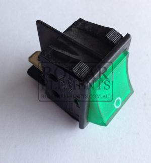 Rocker Switch Double - Green